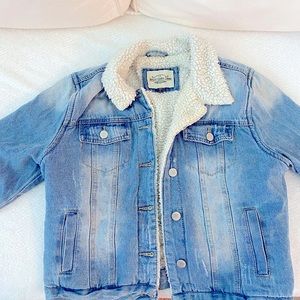 Sherpa jean jacket